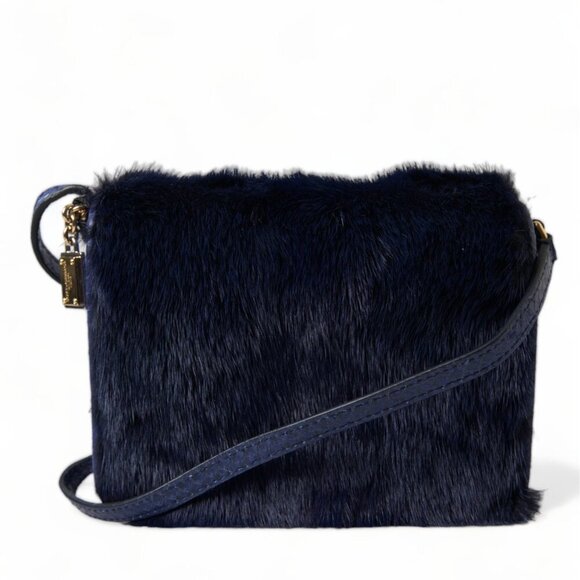 Dolce & Gabbana Exquisite Blue Mink Fur Shoulder Bag/Blue - Picture 2 of 6
